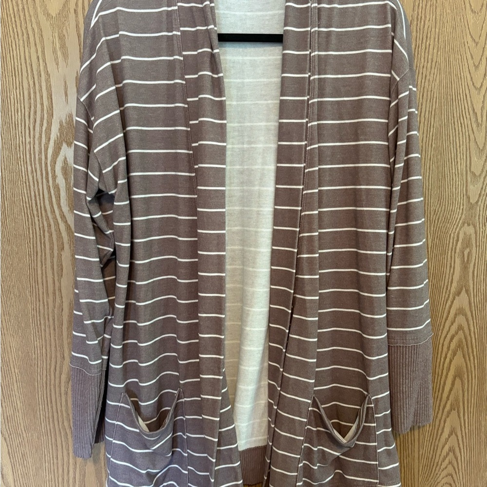 Striped Brown Women's Sweater